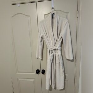 White Fuzzy Robe